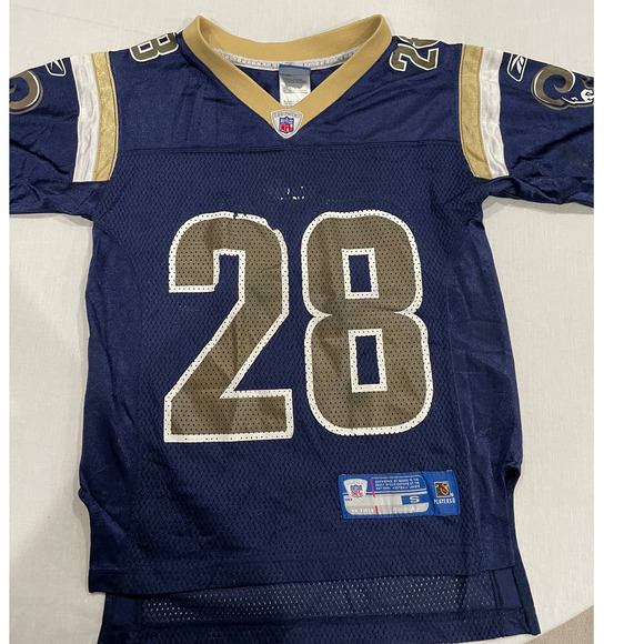Marshall Faulk #28 St. Louis Rams Reebok NFL Jersey Size S - Picture 1 of 9